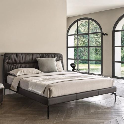 Letto queen size - Otto - Frag - contemporaneo / imbottito / con testiera