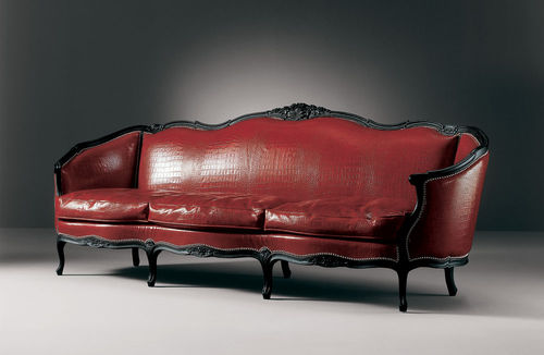 Divano in stile - NARCISO 105.3 - Fratelli Boffi - in pelle / rosso / per hotel