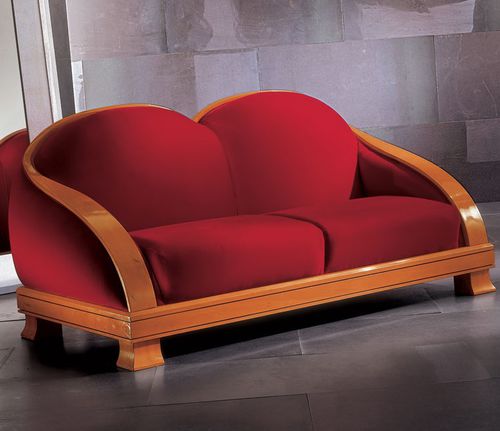 Divano classico - MAMMANO 1430 - Fratelli Boffi - in tessuto / rosso / in legno