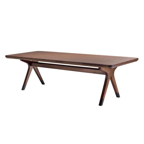 Tavolo contemporaneo - BULLE - 7101/S - Fratelli Boffi - in legno / con supporto in legno / quadrato