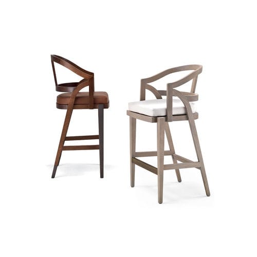 Sedia alta contemporanea - RUKA - 7108 O/7108 S - Fratelli Boffi - da interno / in tessuto / con supporto in legno