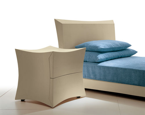 Comodino contemporaneo - CONDAO 2114 - Fratelli Boffi - in legno / con supporto in legno / quadrato