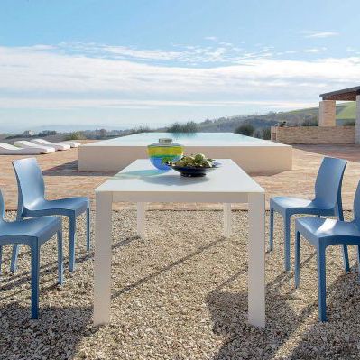 Tavolo contemporaneo - T93 GALILEO - Friulsedie Sud by Dalmasson - in metallo / con supporto in metallo / rettangolare