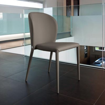 Sedia contemporanea - BRENDA S102 - Friulsedie Sud by Dalmasson - da interno / in metallo / in ecopelle