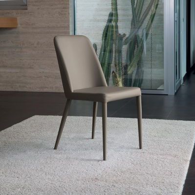 Sedia contemporanea - MAYA S104 - Friulsedie Sud by Dalmasson - da interno / in ecopelle / con supporto in metallo