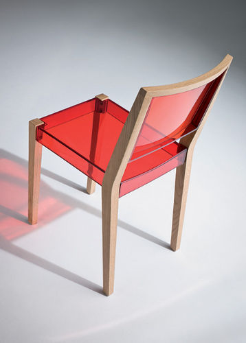 Sedia contemporanea - TOGETHER - Gaber - in legno / impilabile / per uso residenziale