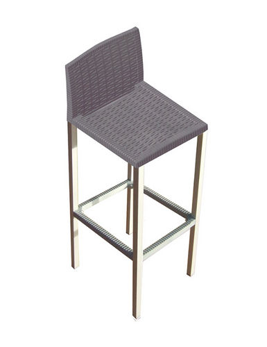 Sedia alta contemporanea - TE H60 - Gaber - da esterno / in metallo / per uso residenziale