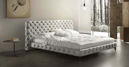 Letto matrimoniale - ASTON NIGHT - Gamma Arredamenti International - contemporaneo / imbottito / con testiera imbottita