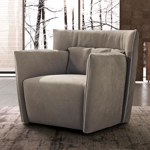 Poltrona contemporanea - TULIP - Gamma Arredamenti International - in pelle