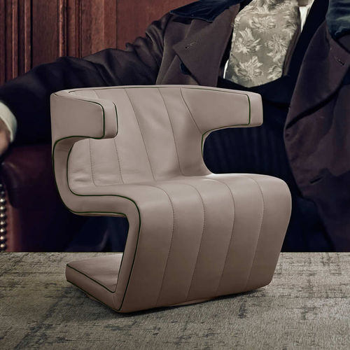 Poltrona contemporanea - DEAN - Gamma Arredamenti International - in pelle / cantilever