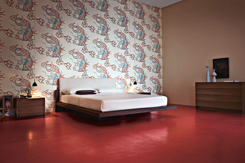 Letto matrimoniale - SOUL - Giellesse di Galli Luigi eAlessandro e C. - contemporaneo / con testiera imbottita / in rovere