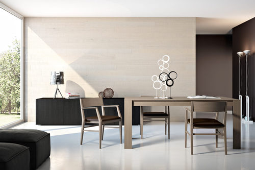 Tavolo da pranzo contemporaneo - IDENTITY : SIMPLEX - Giellesse di Galli Luigi eAlessandro e C. - in rovere / rettangolare / allungabile