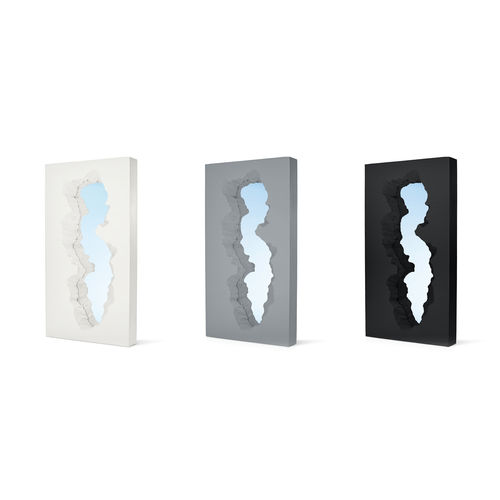 Specchio a muro - BROKEN - Gufram - da terra / contemporaneo / rettangolare