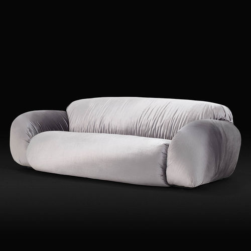 Divano contemporaneo - BETSY - Gufram - in tessuto / con rivestimento rimovibile / grigio
