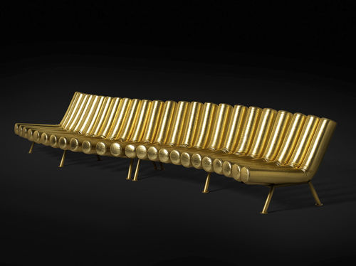 Divano modulare - JIMMY - Gufram - contemporaneo / in pelle / con rivestimento rimovibile