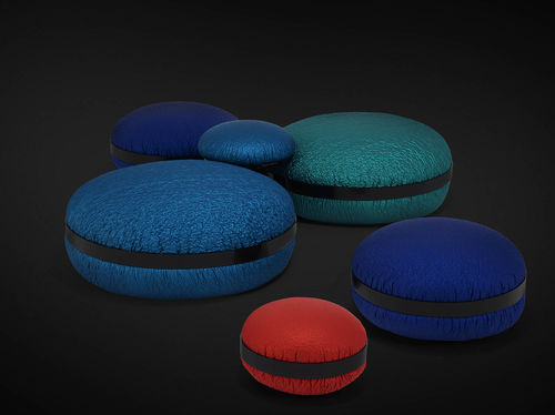 Pouf contemporaneo - TONY - Gufram - in tessuto / tondo / contract