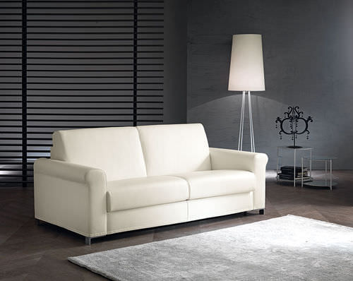 Divano letto - LOUNGE - Gurian - contemporaneo / in pelle / con rivestimento rimovibile