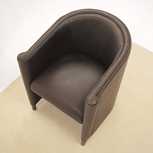Poltrona classica - QUEEN - Gyform - in pelle / in tessuto / marrone