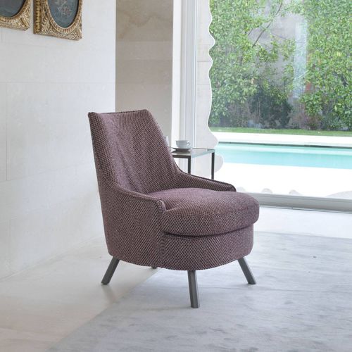 Poltrona contemporanea - VIOLET - Gyform - in tessuto / viola