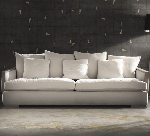 Divano contemporaneo - EGO - Haute Couture by Costantini Pietro - in tessuto / in pelle / con braccioli