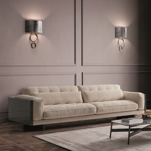 Divano modulare - FEEL GOOD - Haute Couture by Costantini Pietro - contemporaneo / in tessuto / in pelle