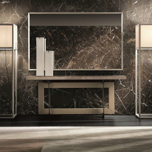 Consolle contemporanea - BLADE - Haute Couture by Costantini Pietro - in legno / con supporto in legno massiccio / con supporto in metallo