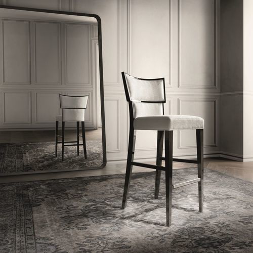 Sedia alta contemporanea - SAVOY - Haute Couture by Costantini Pietro - da interno / in tessuto / in pelle
