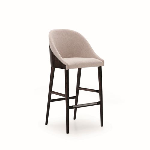 Sedia alta contemporanea - SHELL - Haute Couture by Costantini Pietro - da interno / in tessuto / con supporto in legno