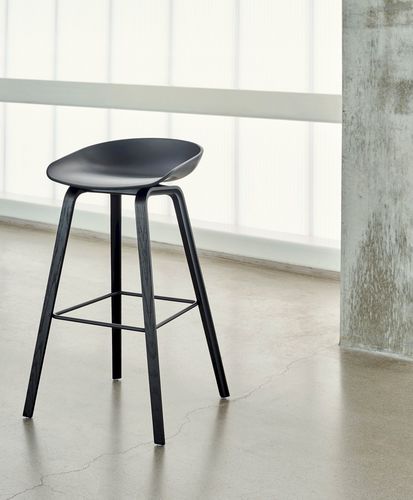 Sgabello da bar contemporaneo - AAS32 - Hay a/s - in plastica / con supporto in legno / imbottito