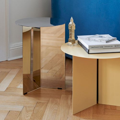 Tavolo d'appoggio contemporaneo - SLIT - Hay a/s - in metallo / rotondo / per uso residenziale