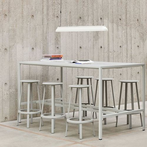 Tavolo alto contemporaneo - ORDER - Hay a/s - in rovere / in laminato / in linoleum