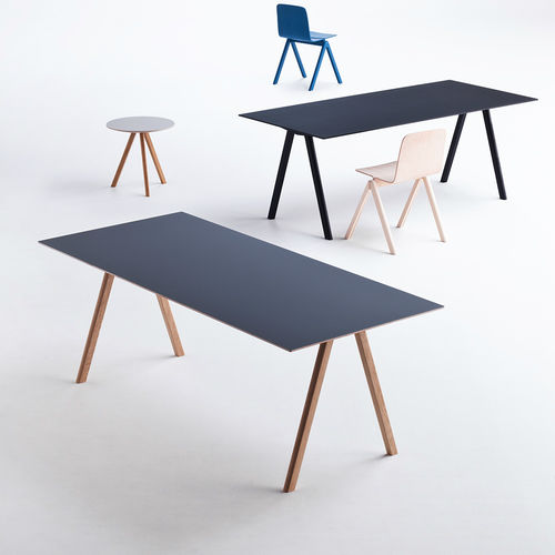 Scrivania design scandinavo - CPH10 - Hay a/s - in rovere / in linoleum / con 4 gambe
