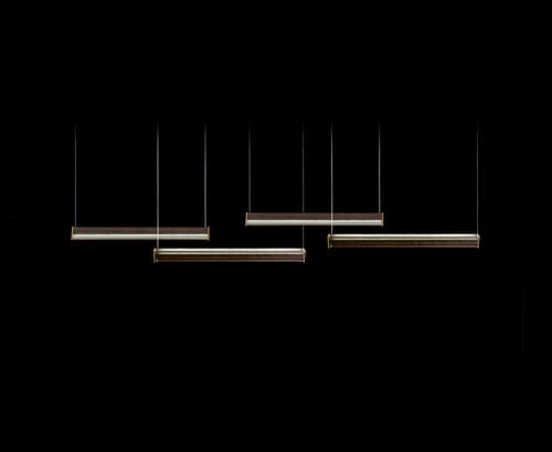 Lampada a sospensione - Y - Henge - in ottone / in acciaio / contemporanea