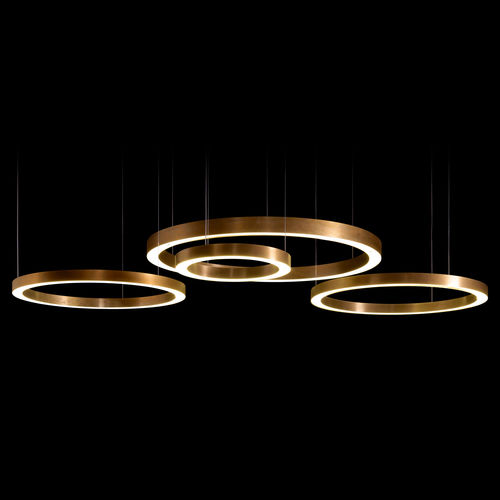 Lampada a sospensione - RING - Henge - in ottone / contemporanea / con cavo
