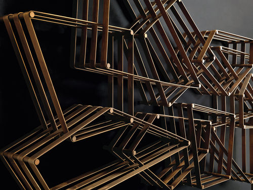 Mensola - TANGRAM - Henge - design originale / in acciaio / in ottone