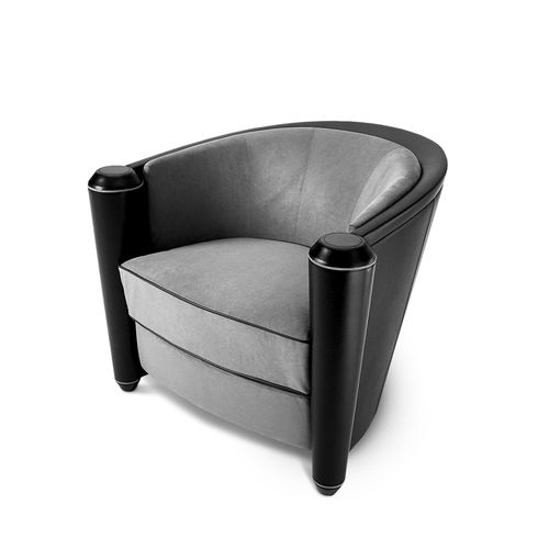 Poltrona Art Deco - MARNIE - i4 MARIANI - in tessuto / in pelle / in legno