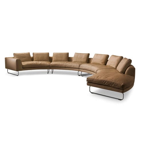 Divano modulare - ADD_LOOK ROUND - i4 MARIANI - a semicerchio / contemporaneo / in tessuto