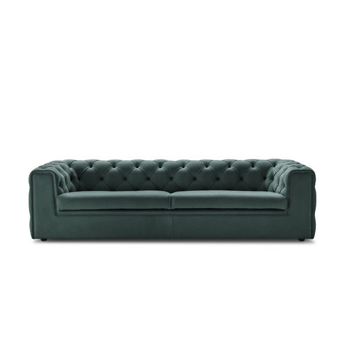 Divano chesterfield - TUDOR - i4 MARIANI - in tessuto / in pelle / con braccioli