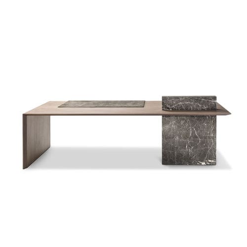 Scrivania direzionale - CARTESIANO - i4 MARIANI - da terra / contemporanea / impiallacciata in legno