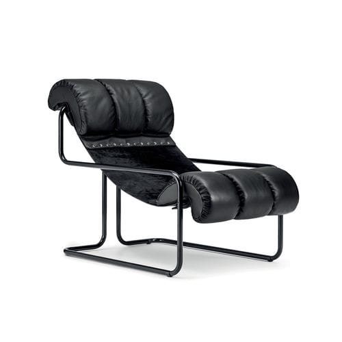 Chaise longue design originale - TUCROMA - i4 MARIANI - in tessuto / in pelle / in pelle di mucca