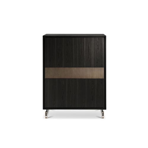 Credenza alta - NIKY - i4 MARIANI - con piedi alti / contemporanea / in acciaio verniciato