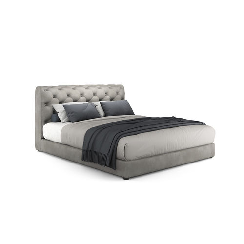 Letto matrimoniale - TUDOR - i4 MARIANI - contemporaneo / imbottito / con testiera imbottita