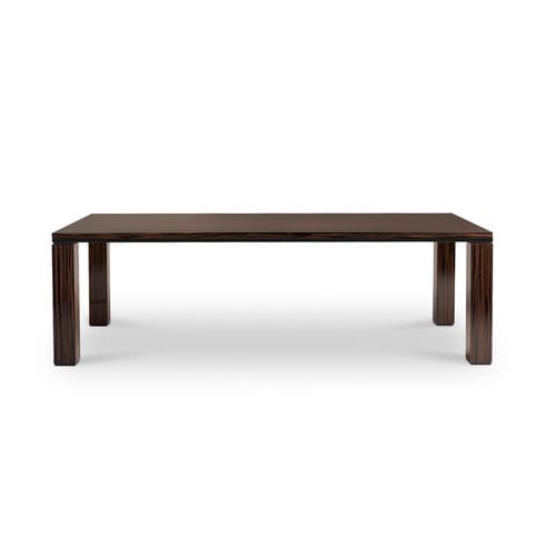 Tavolo contemporaneo - SERA - i4 MARIANI - impiallacciato in legno / in marmo / in pelle