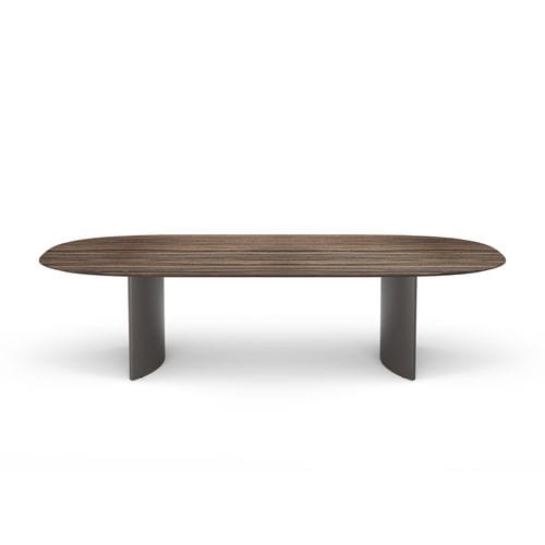 Tavolo da riunione contemporaneo - SIENA - i4 MARIANI - impiallacciato in legno / in legno laccato / in pelle