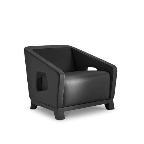 Poltrona contemporanea - HOLLY - i4 MARIANI - in tessuto / in pelle / in legno