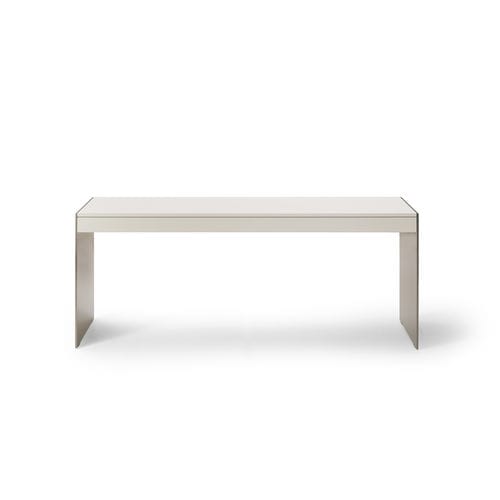 Consolle contemporanea - MILANO - i4 MARIANI - in legno laccato / impiallacciata in legno / in pelle
