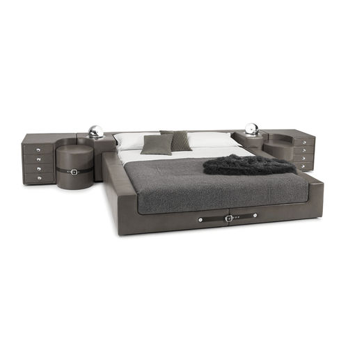 Letto matrimoniale - TUCROMA - i4 MARIANI - vintage / imbottito / con comodini