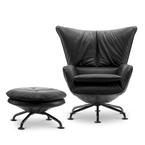 Poltrona contemporanea - SINGLE - i4 MARIANI - in tessuto / in pelle / in acciaio