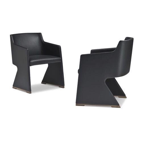 Sedia contemporanea - OPHY - i4 MARIANI - da interno / in pelle / in legno curvato