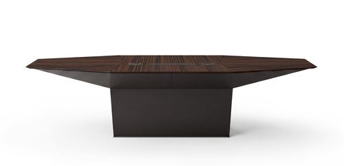 Tavolo moderno - EIDOS - i4 MARIANI - in pelle / in legno / in legno laccato
